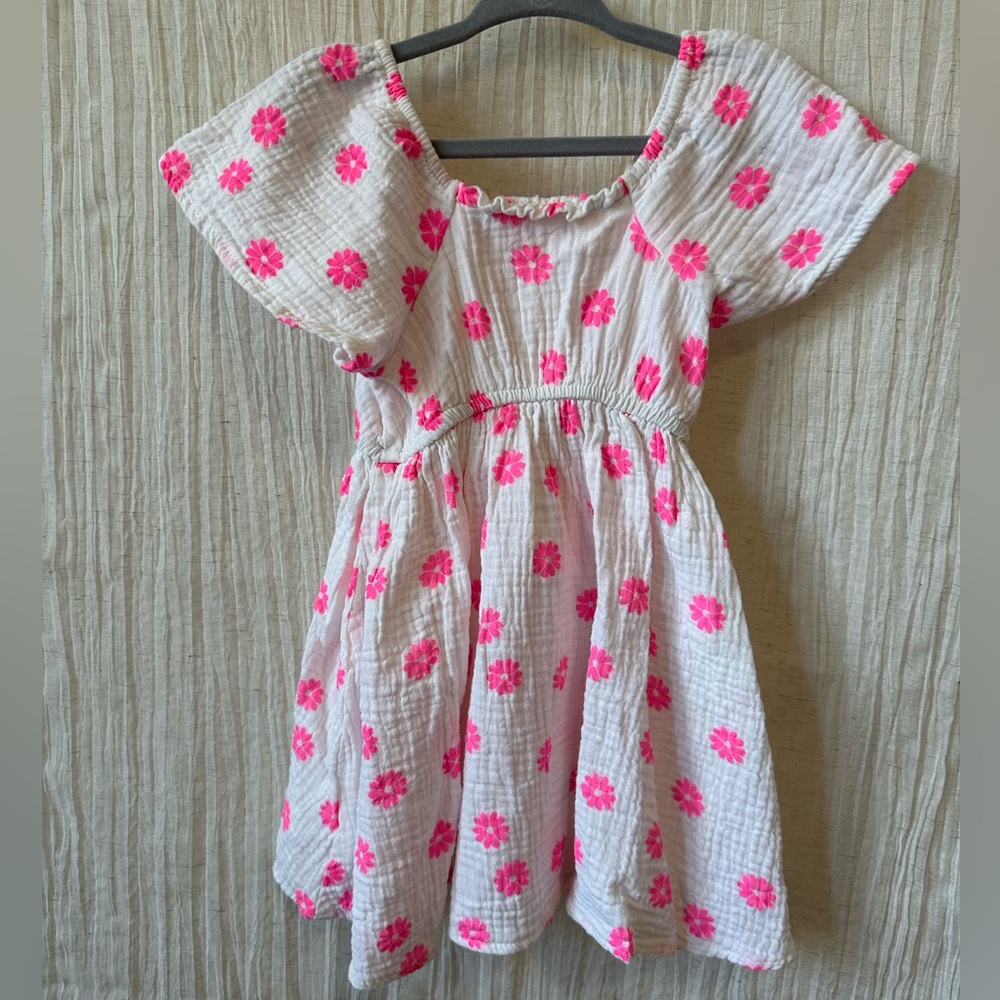 Cotton On Kids Dress with Pink Floral Design